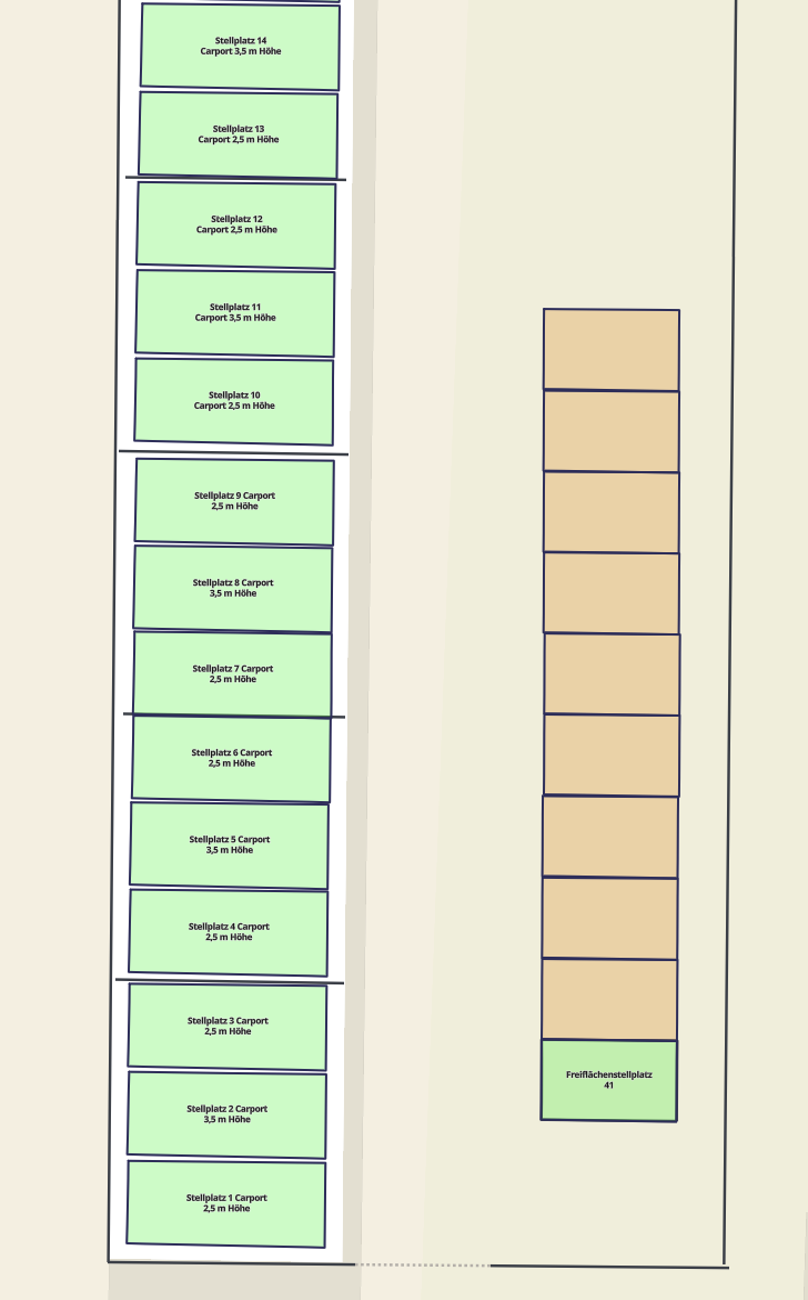 Stellplatz 2,50m Einfahrtshöhe - monatliche Buchung - Zahlung vorab – Bild 6